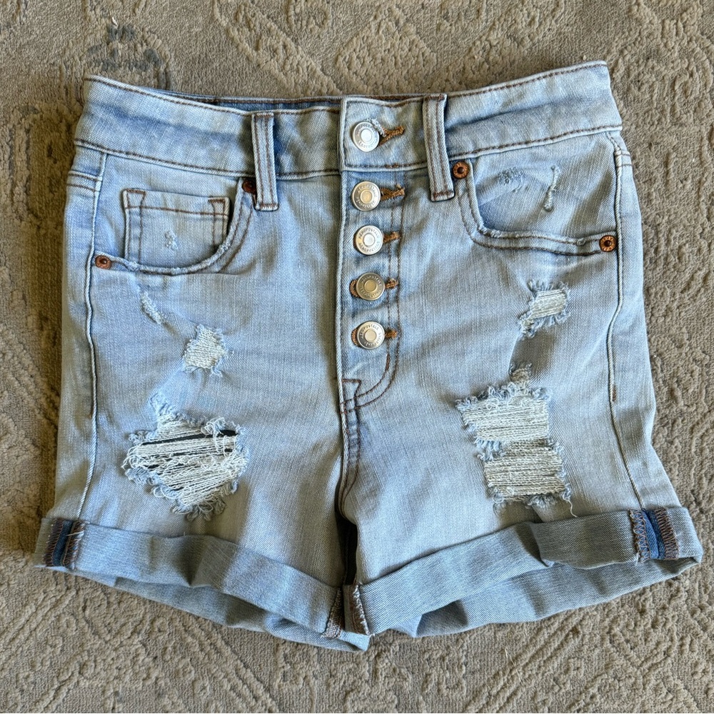 Aéropostale Light Wash Jean Shorts